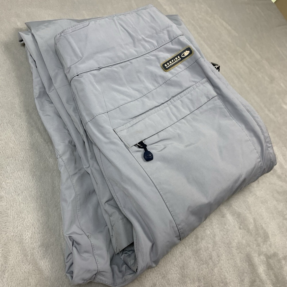 Bonfire Snowboarding Silver Series Pants Medium Gray Waterproof Seam Sealed